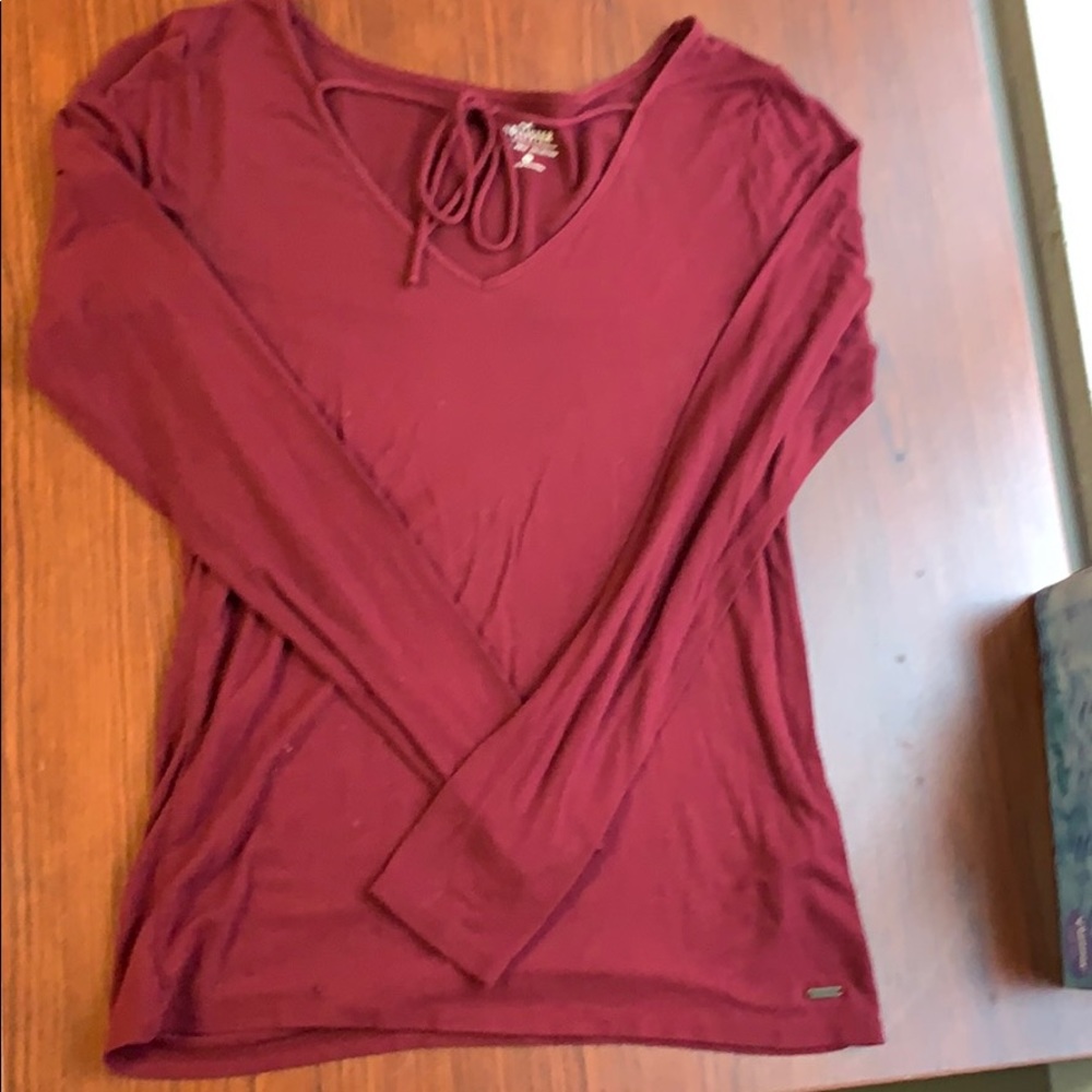 Red Hollister shirt